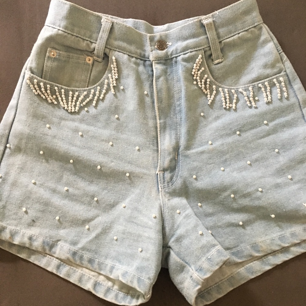 Women’s Beaded High Waist Shorts